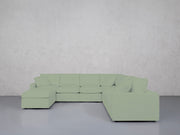 7-Seat Modular Chaise Corner Right Sectional (Thin Arms) - 7th Avenue