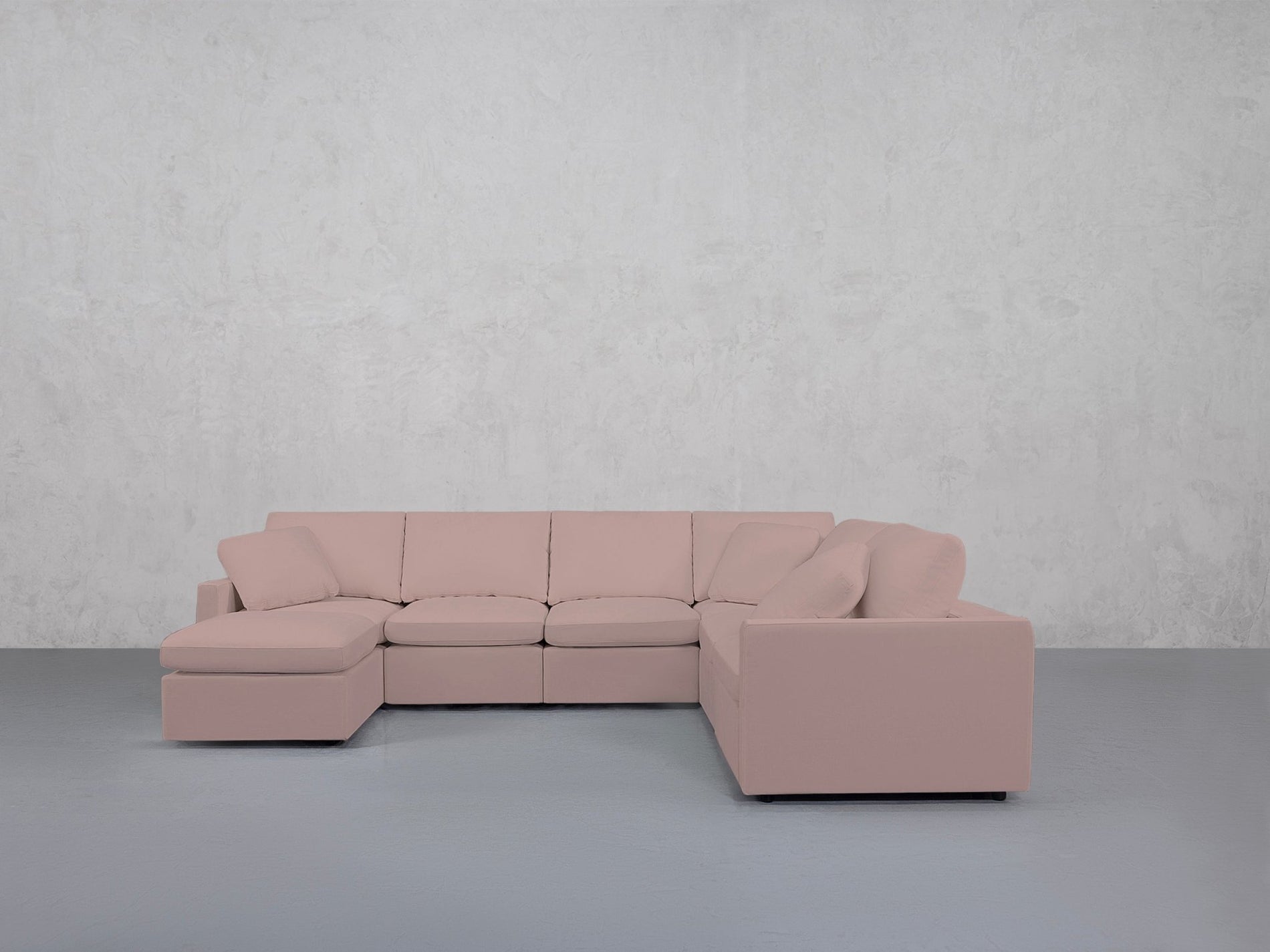 7-Seat Modular Chaise Corner Right Sectional (Thin Arms) - 7th Avenue