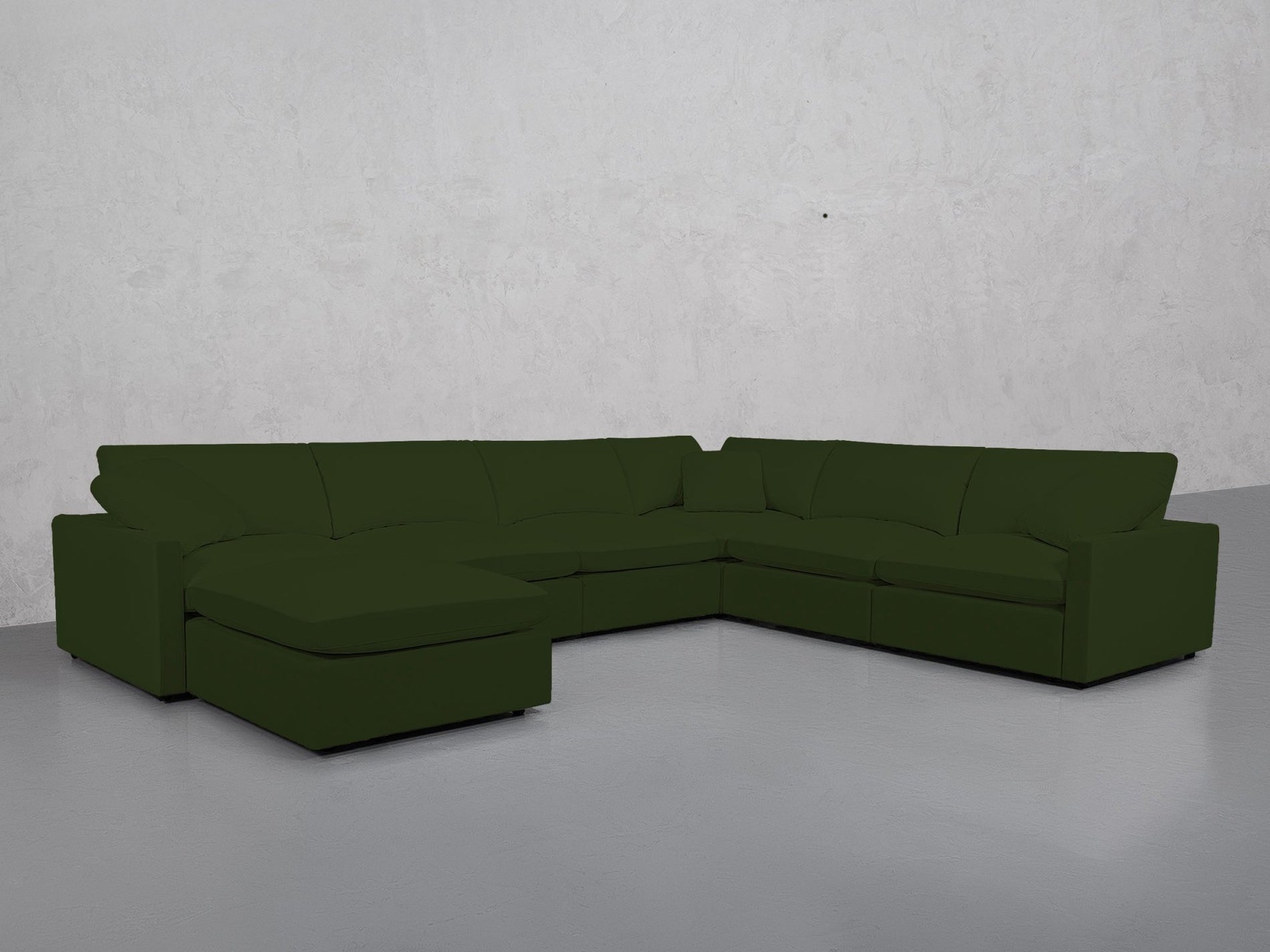 7-Seat Modular Chaise Corner Right Sectional (Thin Arms) - 7th Avenue