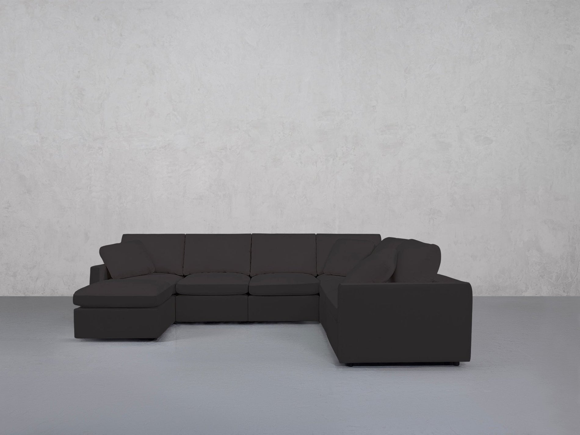 7-Seat Modular Chaise Corner Right Sectional (Thin Arms) - 7th Avenue
