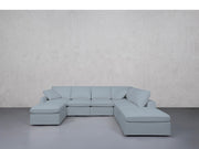 7-Seat Modular Chaise Corner Right Sectional (Thin Arms) - 7th Avenue
