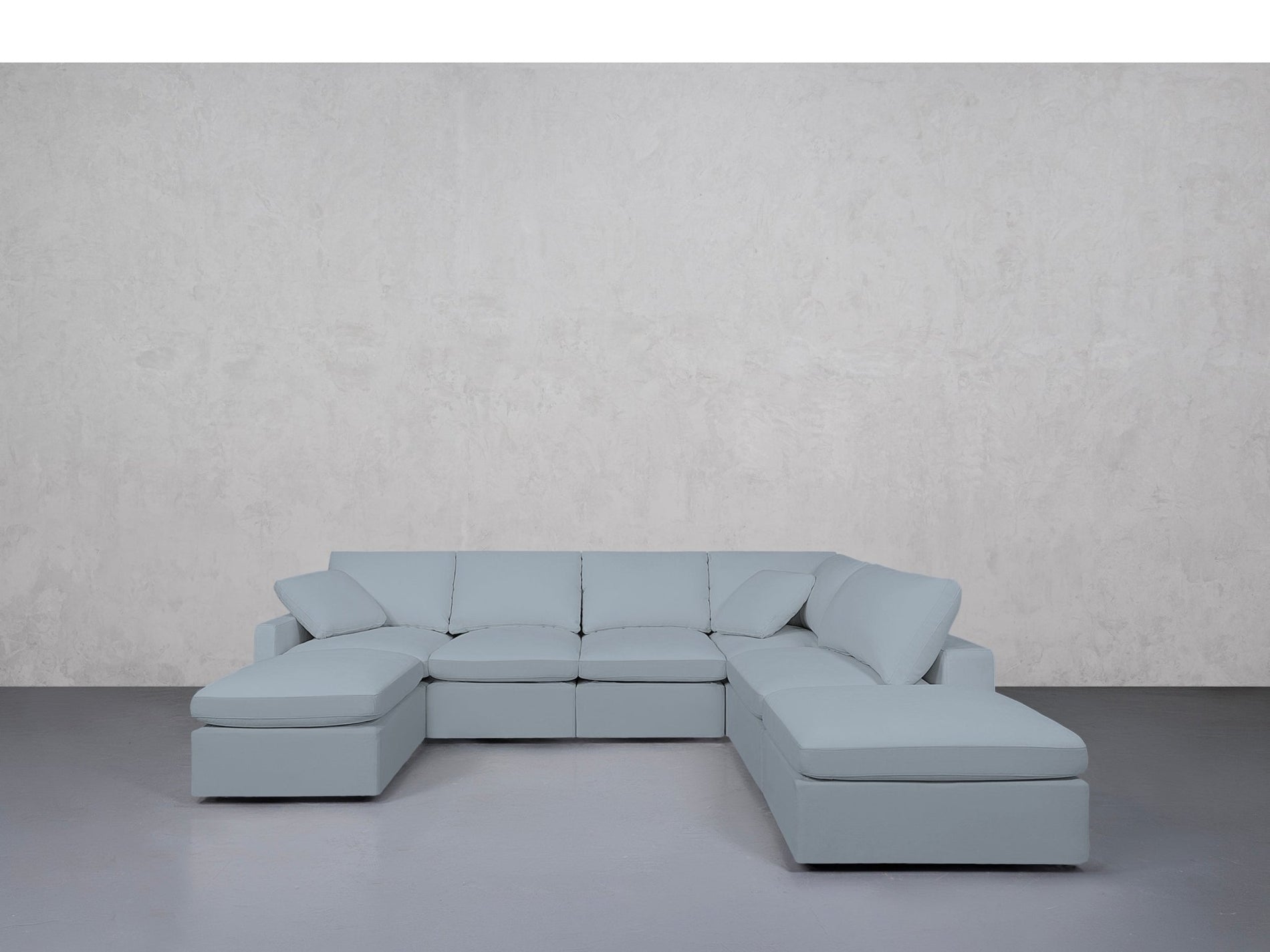 7-Seat Modular Chaise Corner Right Sectional (Thin Arms) - 7th Avenue