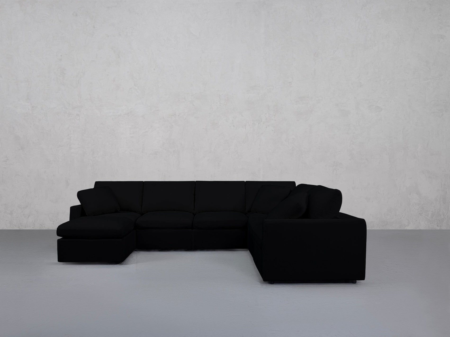 7-Seat Modular Chaise Corner Right Sectional (Thin Arms) - 7th Avenue