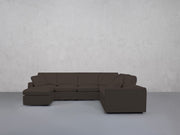 7-Seat Modular Chaise Corner Right Sectional (Thin Arms) - 7th Avenue