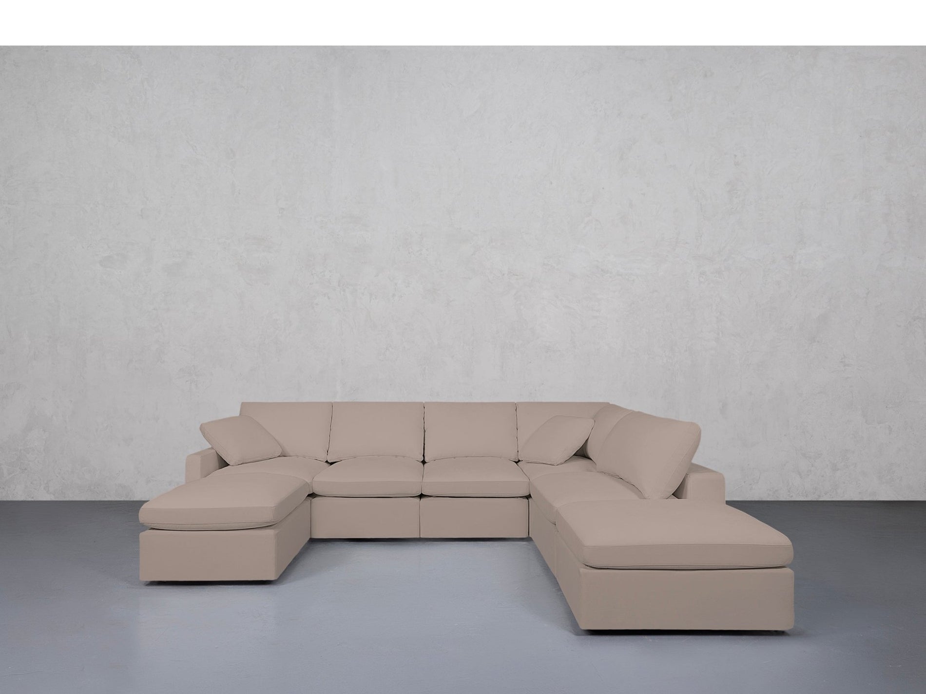 7-Seat Modular Chaise Corner Right Sectional (Thin Arms) - 7th Avenue