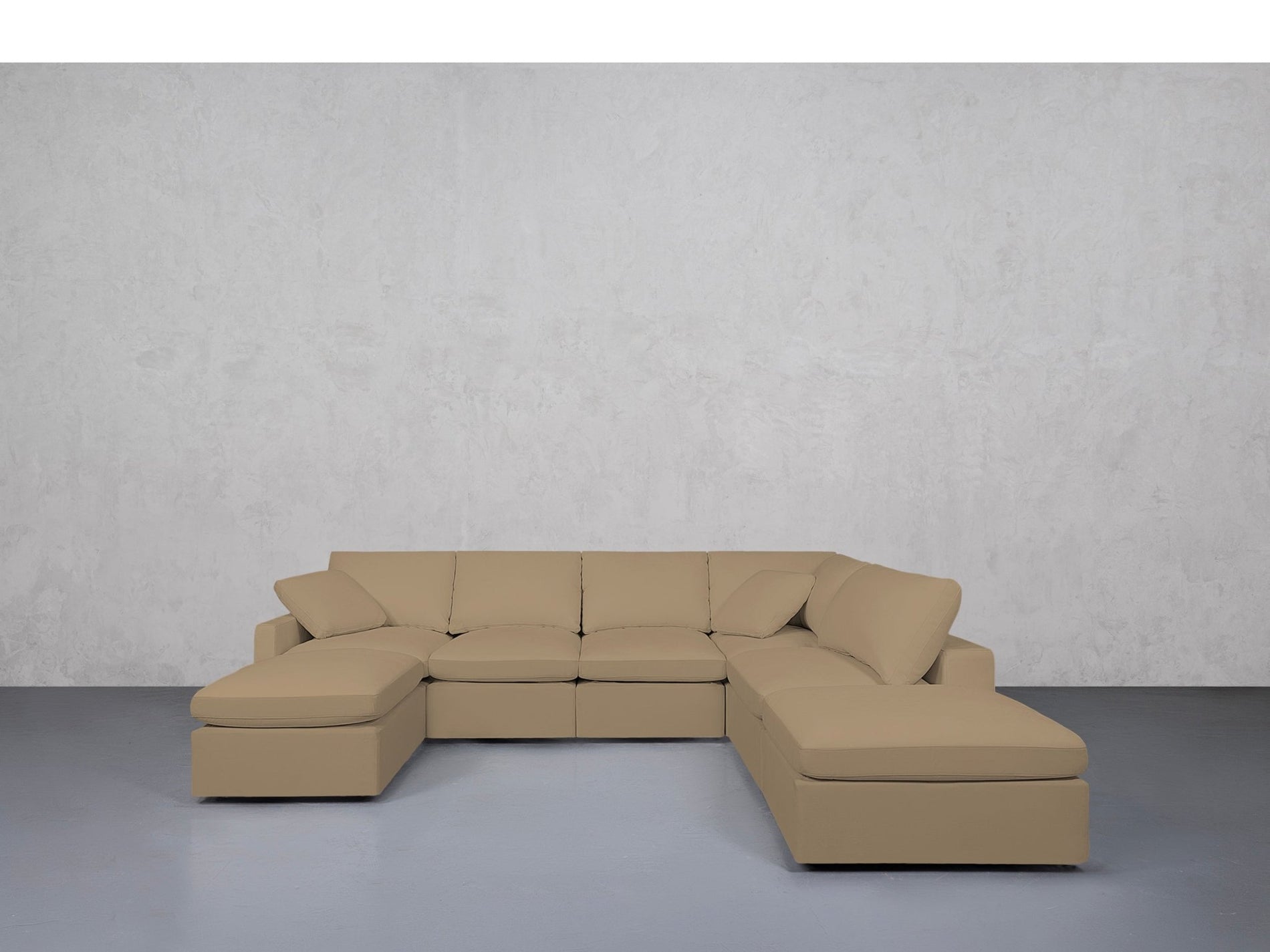 7-Seat Modular Chaise Corner Right Sectional (Thin Arms) - 7th Avenue