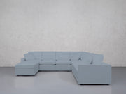 7-Seat Modular Chaise Corner Right Sectional (Thin Arms) - 7th Avenue
