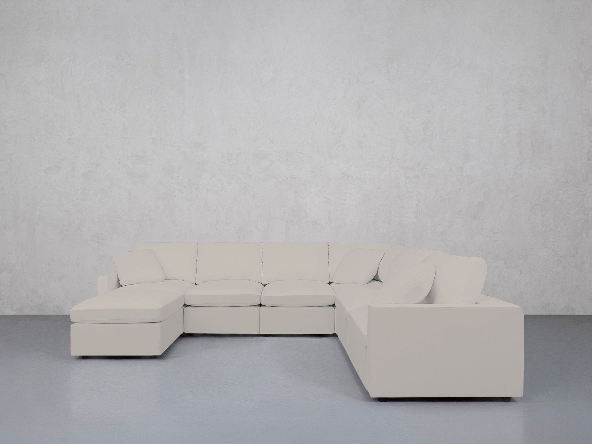 7-Seat Modular Chaise Corner Right Sectional (Thin Arms) - 7th Avenue