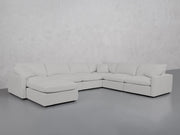 7-Seat Modular Chaise Corner Right Sectional (Thin Arms) - 7th Avenue