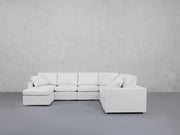 7-Seat Modular Chaise Corner Right Sectional (Thin Arms) - 7th Avenue