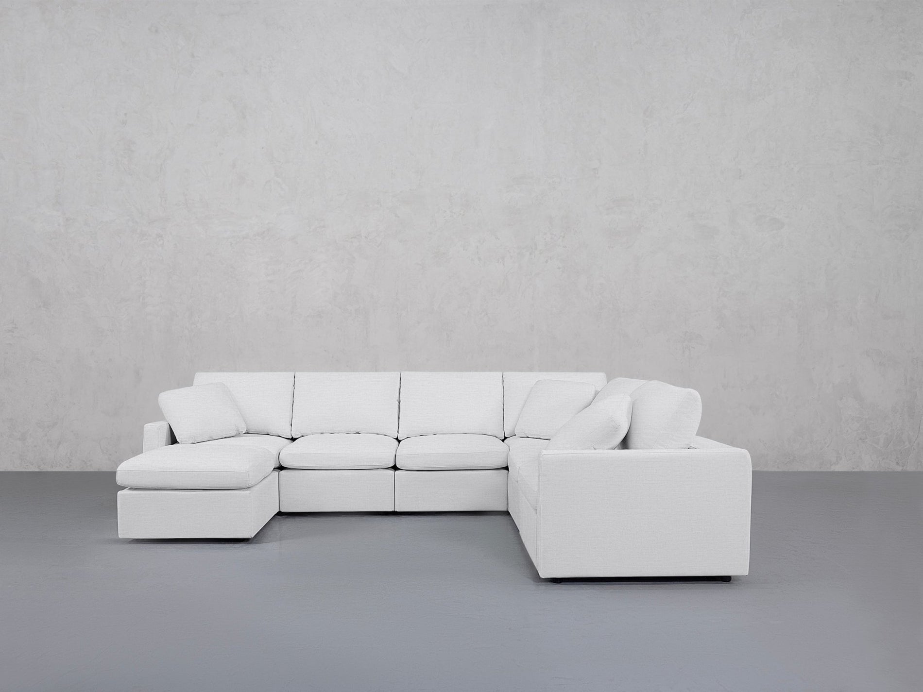 7-Seat Modular Chaise Corner Right Sectional (Thin Arms) - 7th Avenue
