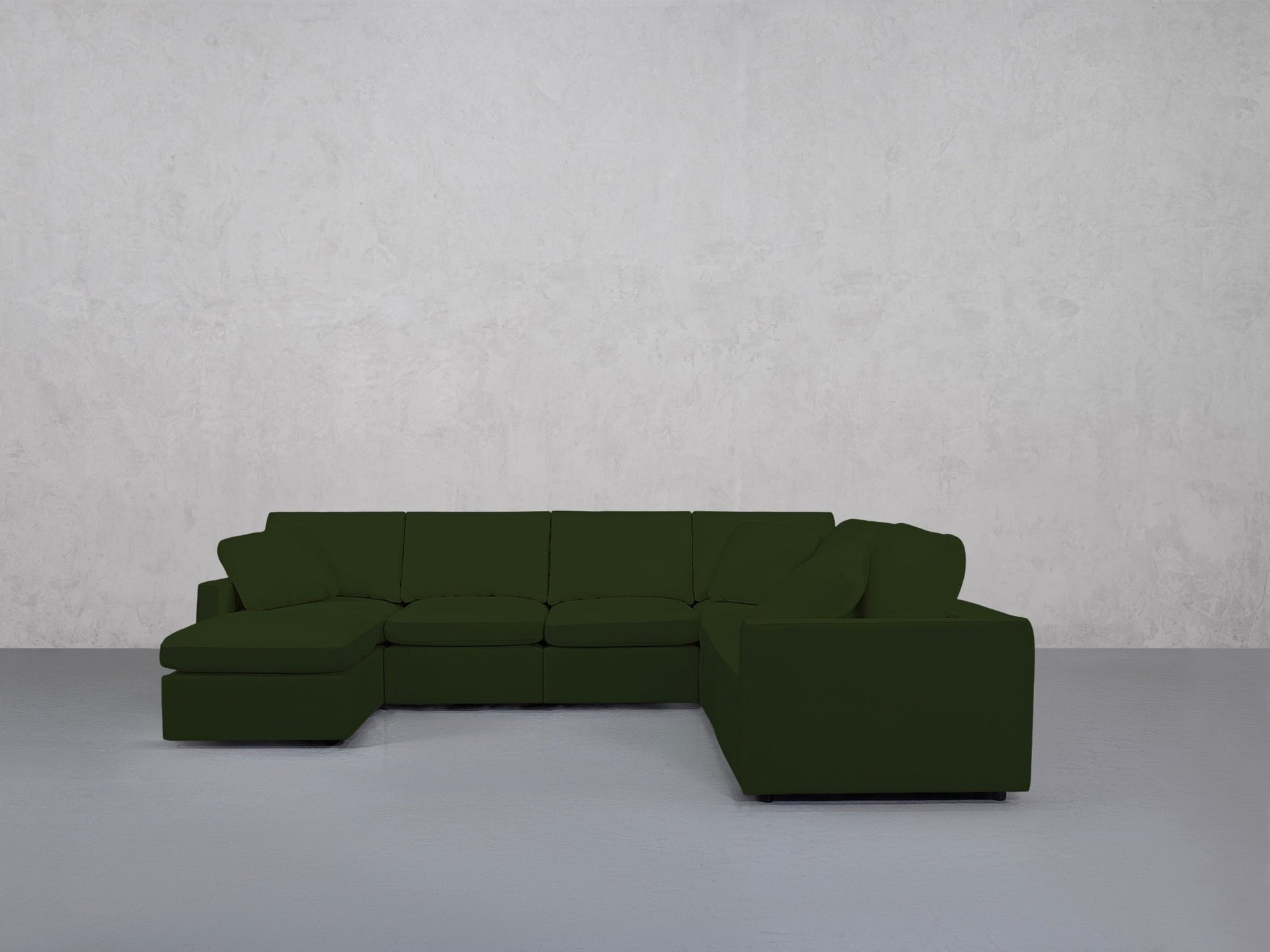 7-Seat Modular Chaise Corner Right Sectional (Thin Arms) - 7th Avenue