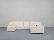7-Seat Modular Chaise Corner Right Sectional (Thin Arms) - 7th Avenue