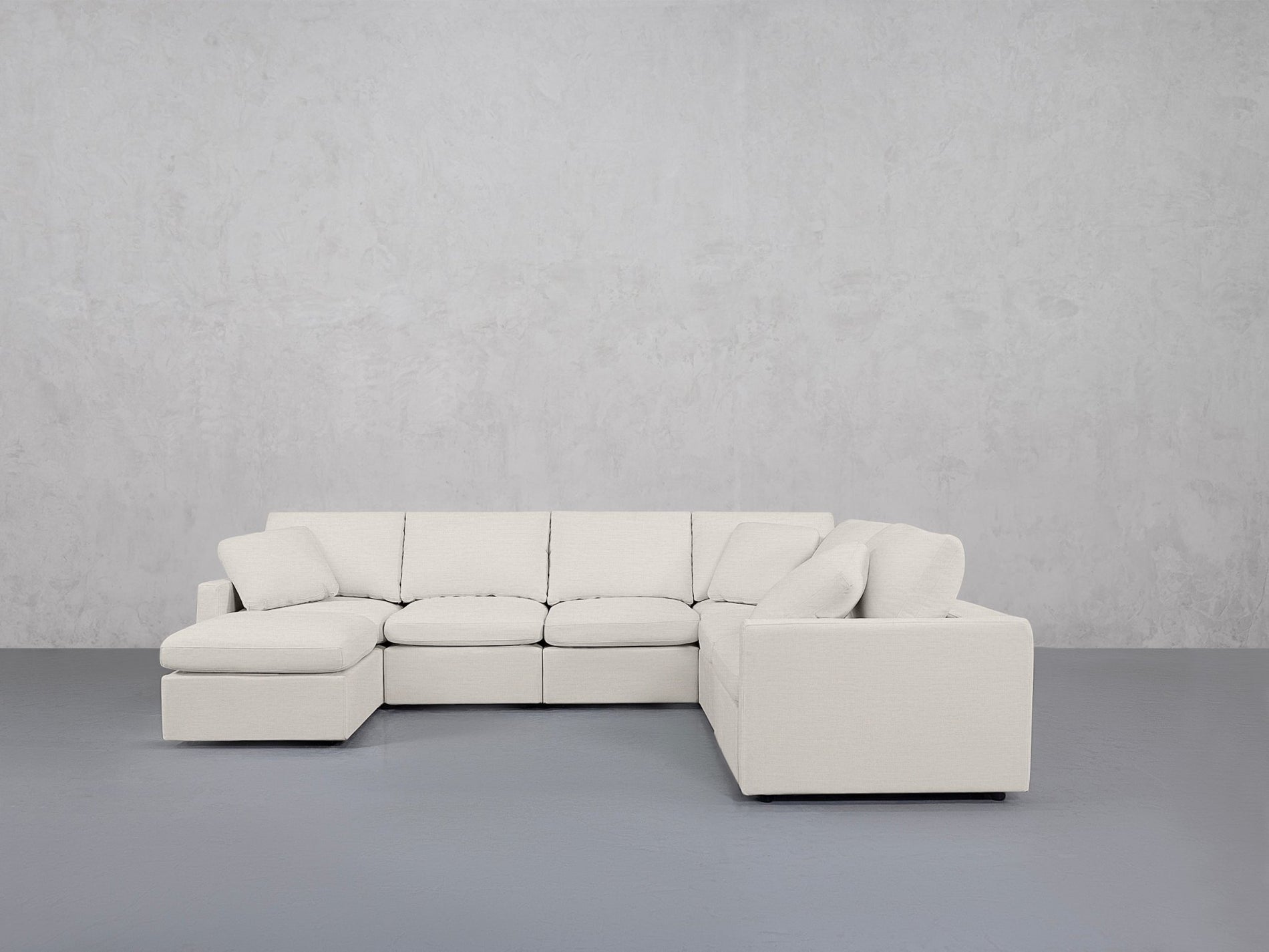 7-Seat Modular Chaise Corner Right Sectional (Thin Arms) - 7th Avenue
