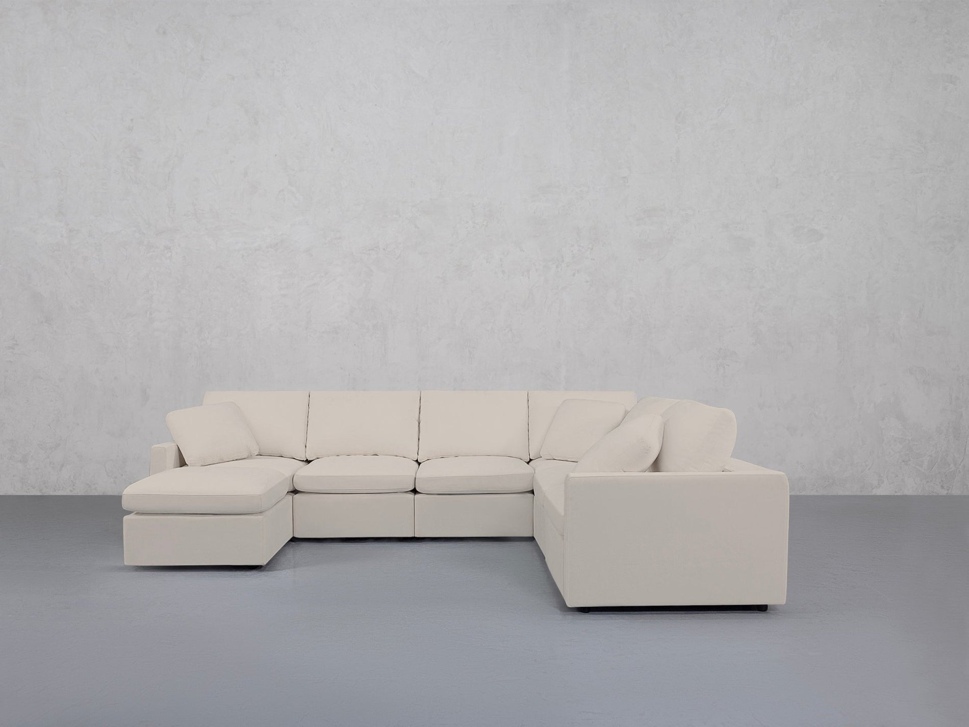 7-Seat Modular Chaise Corner Right Sectional (Thin Arms) - 7th Avenue
