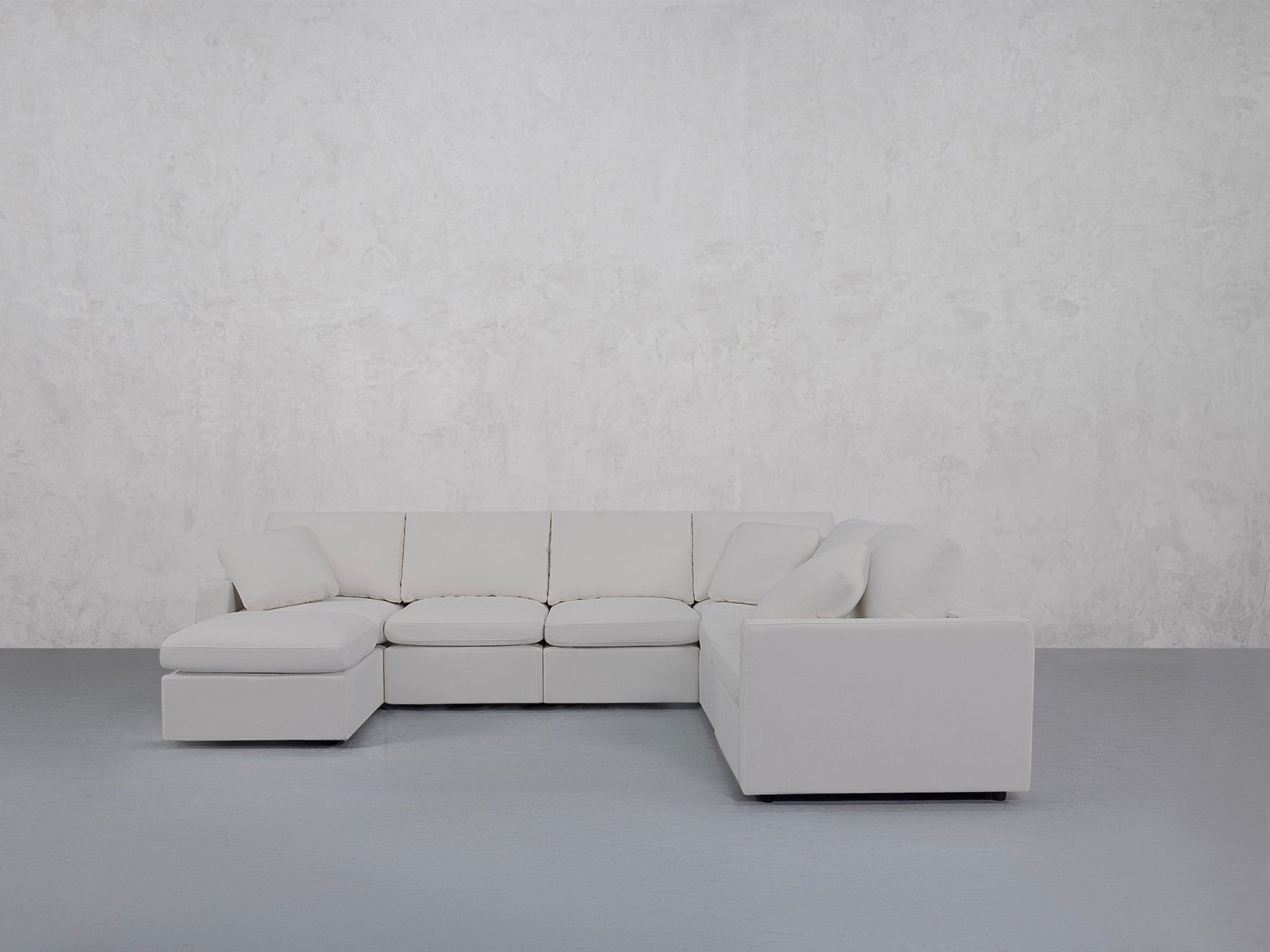 7-Seat Modular Chaise Corner Right Sectional (Thin Arms) - 7th Avenue