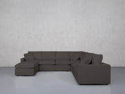7-Seat Modular Chaise Corner Right Sectional (Thin Arms) - 7th Avenue