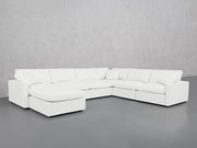7-Seat Modular Chaise Corner Right Sectional (Thin Arms) - 7th Avenue