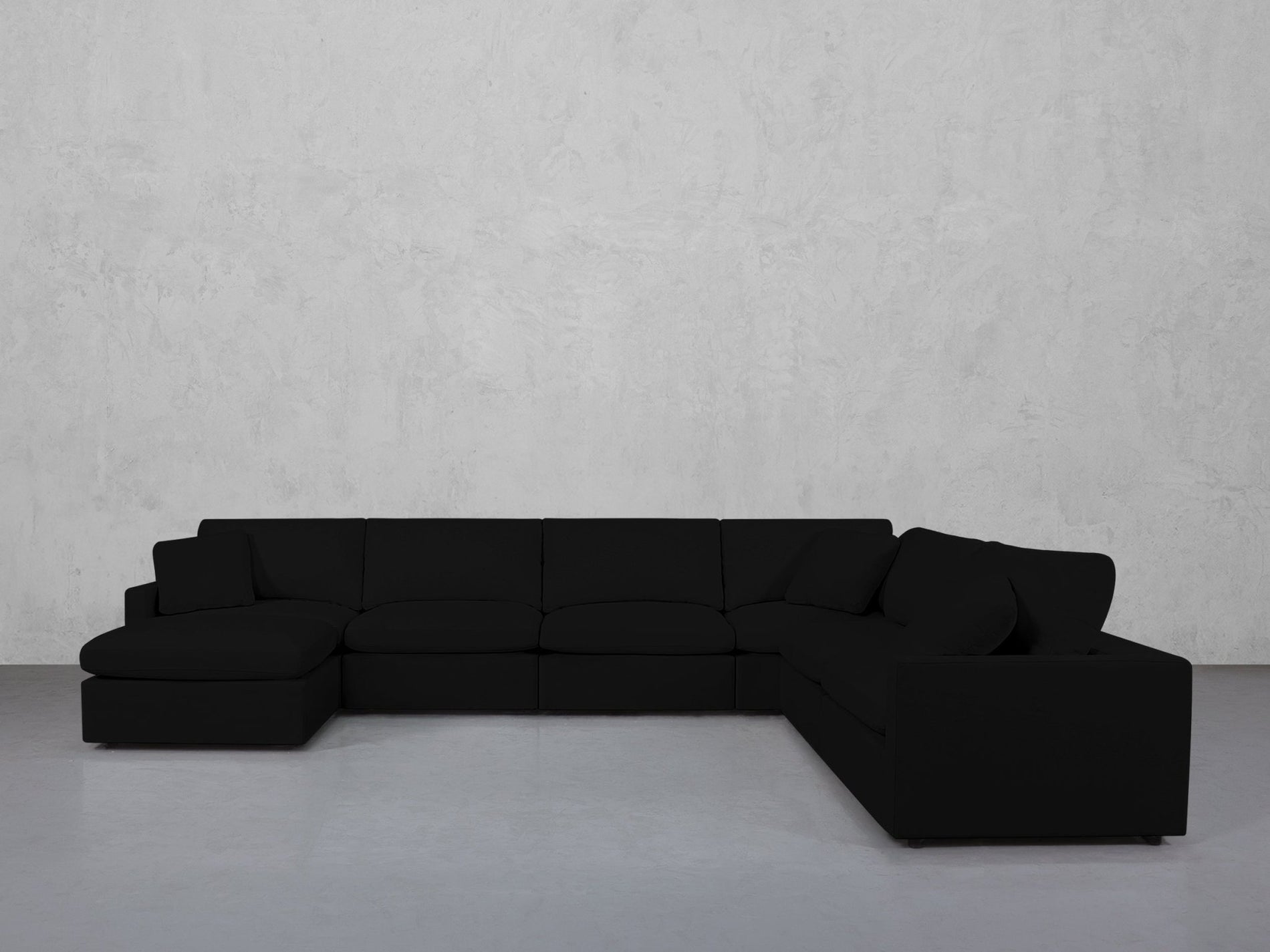 7-Seat Modular Chaise Corner Right Sectional (Thin Arms) - 7th Avenue