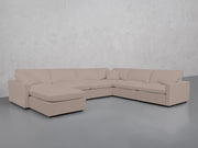 7-Seat Modular Chaise Corner Right Sectional (Thin Arms) - 7th Avenue