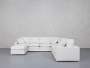 7-Seat Modular Chaise Corner Right Sectional (Thin Arms) - 7th Avenue