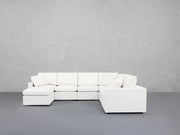 7-Seat Modular Chaise Corner Right Sectional (Thin Arms) - 7th Avenue