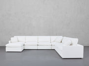 7-Seat Modular Chaise Corner Right Sectional (Thin Arms) - 7th Avenue