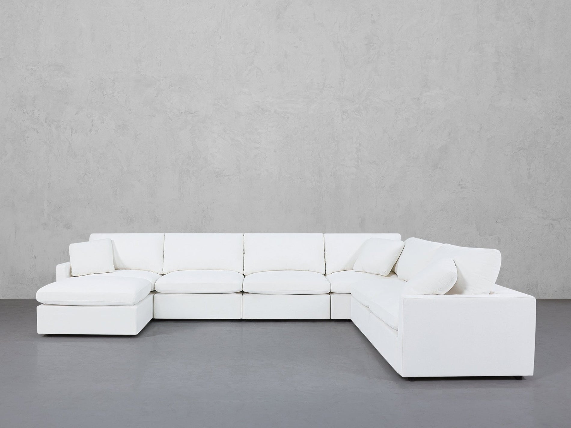 7-Seat Modular Chaise Corner Right Sectional (Thin Arms) - 7th Avenue
