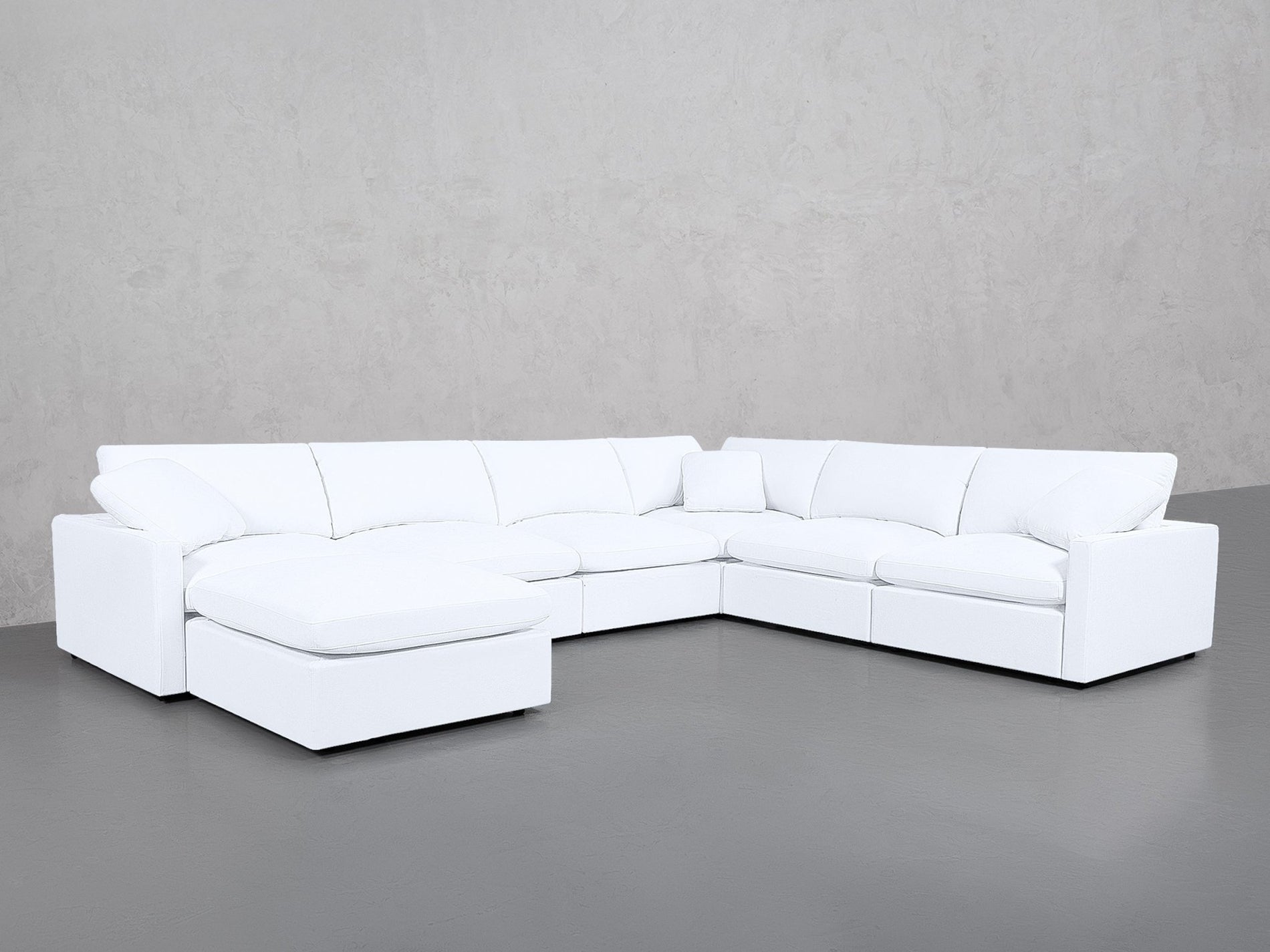 7-Seat Modular Chaise Corner Right Sectional (Thin Arms) - 7th Avenue