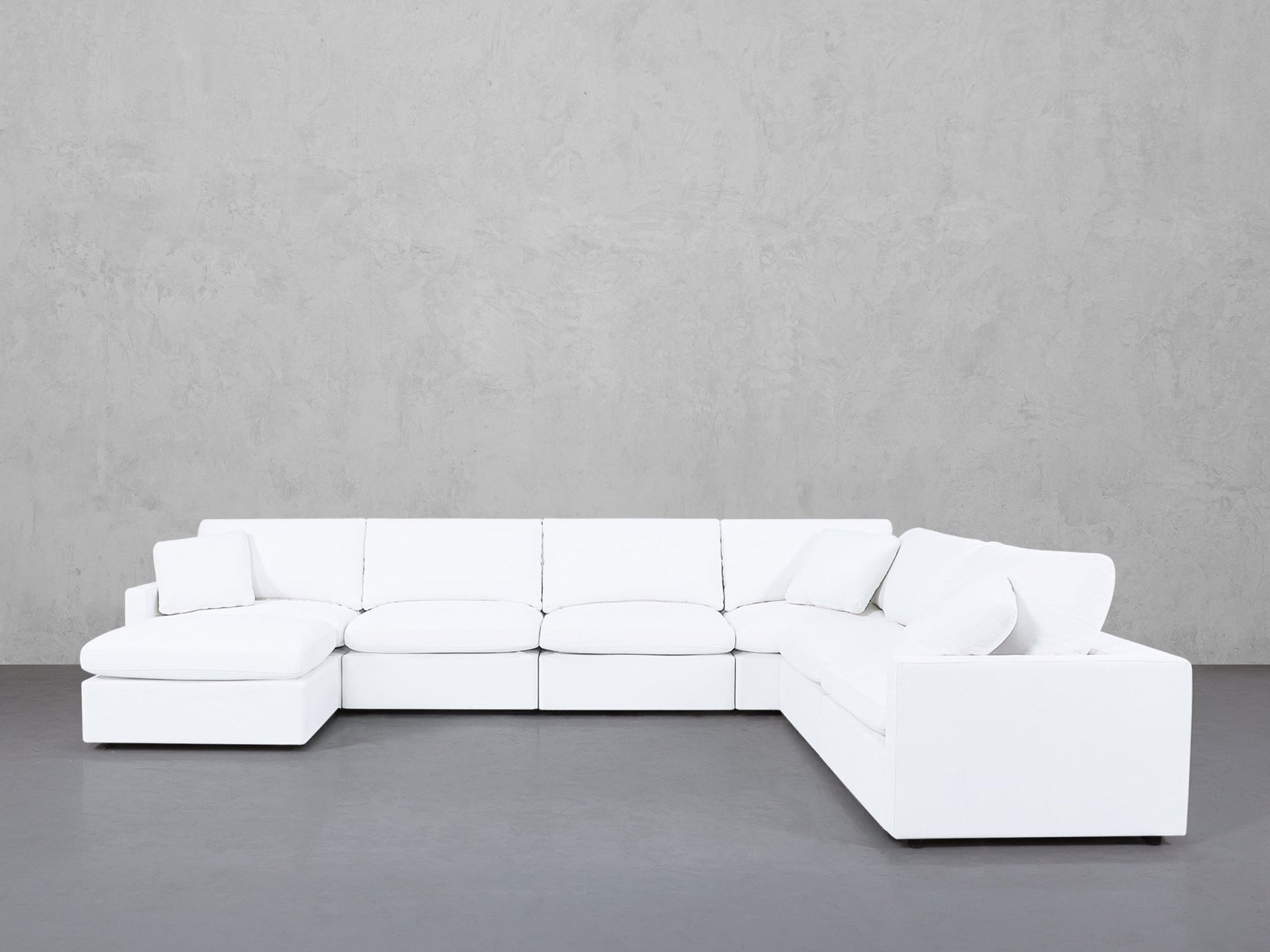 7-Seat Modular Chaise Corner Right Sectional (Thin Arms) - 7th Avenue
