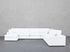 7-Seat Modular Chaise Corner Right Sectional (Thin Arms)