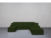 7-Seat Modular Chaise Corner Right Sectional (Thin Arms) - 7th Avenue