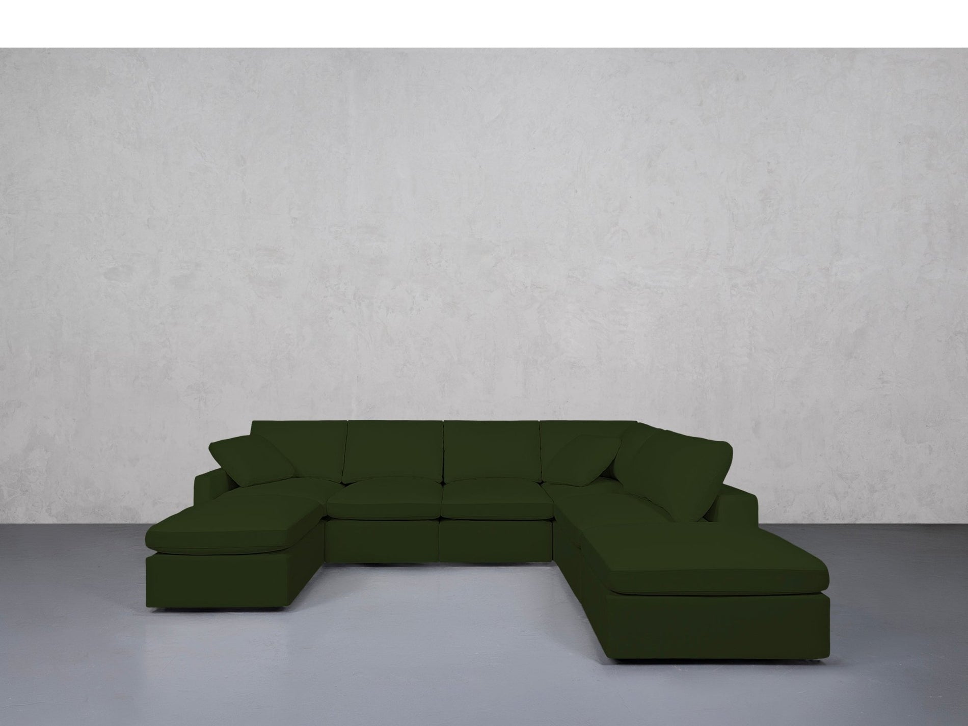 7-Seat Modular Chaise Corner Right Sectional (Thin Arms) - 7th Avenue