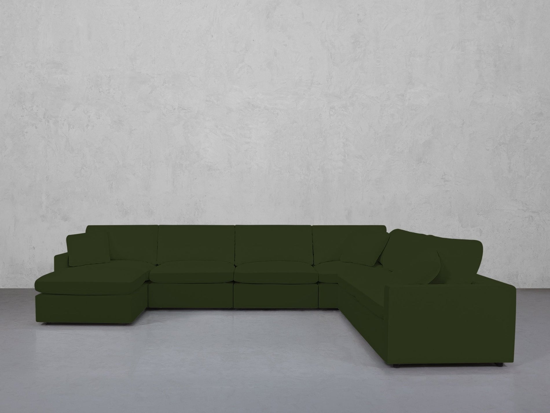 7-Seat Modular Chaise Corner Right Sectional (Thin Arms) - 7th Avenue