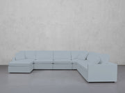 7-Seat Modular Chaise Corner Right Sectional (Thin Arms) - 7th Avenue