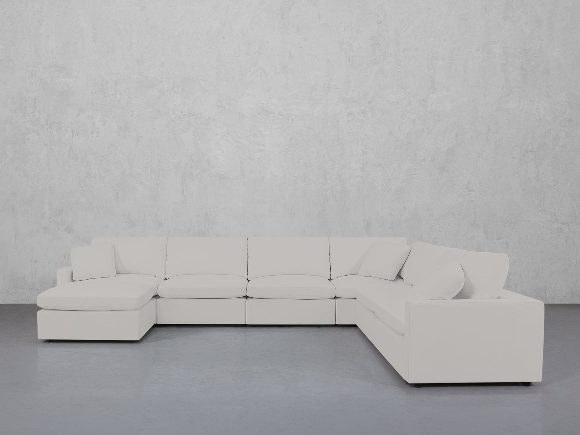 7-Seat Modular Chaise Corner Right Sectional (Thin Arms) - 7th Avenue