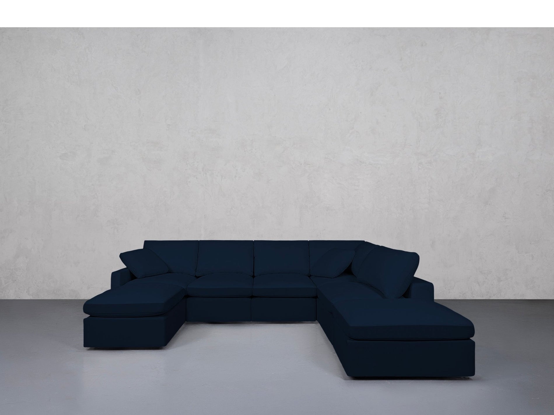 7-Seat Modular Chaise Corner Right Sectional (Thin Arms) - 7th Avenue