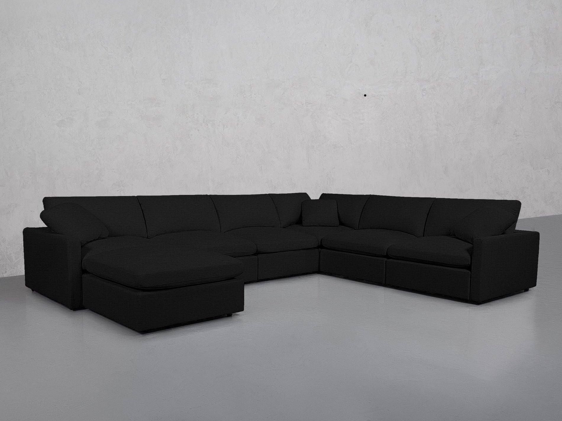 7-Seat Modular Chaise Corner Right Sectional (Thin Arms) - 7th Avenue