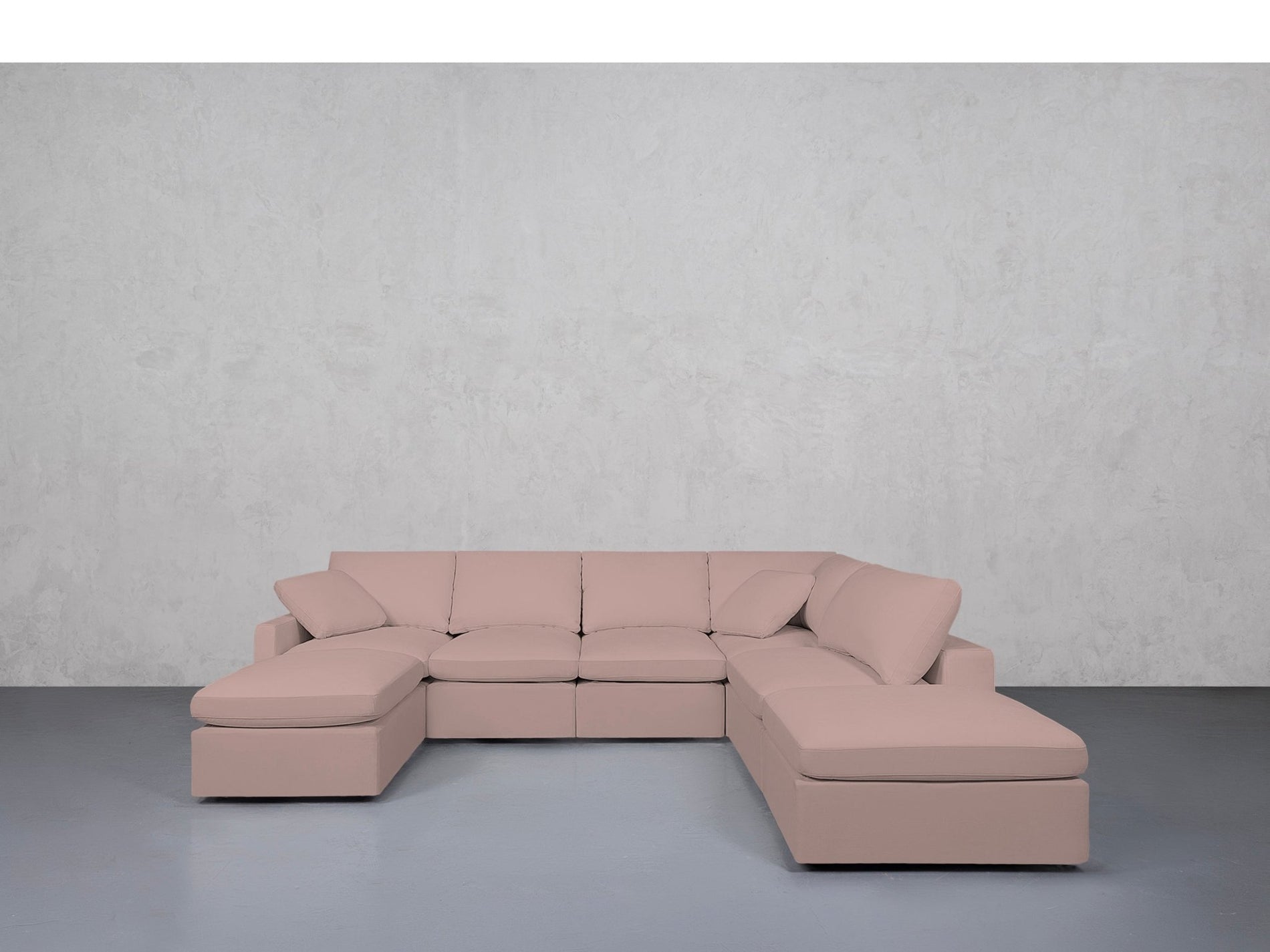7-Seat Modular Chaise Corner Right Sectional (Thin Arms) - 7th Avenue