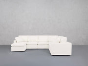 7-Seat Modular Chaise Corner Right Sectional (Thin Arms) - 7th Avenue