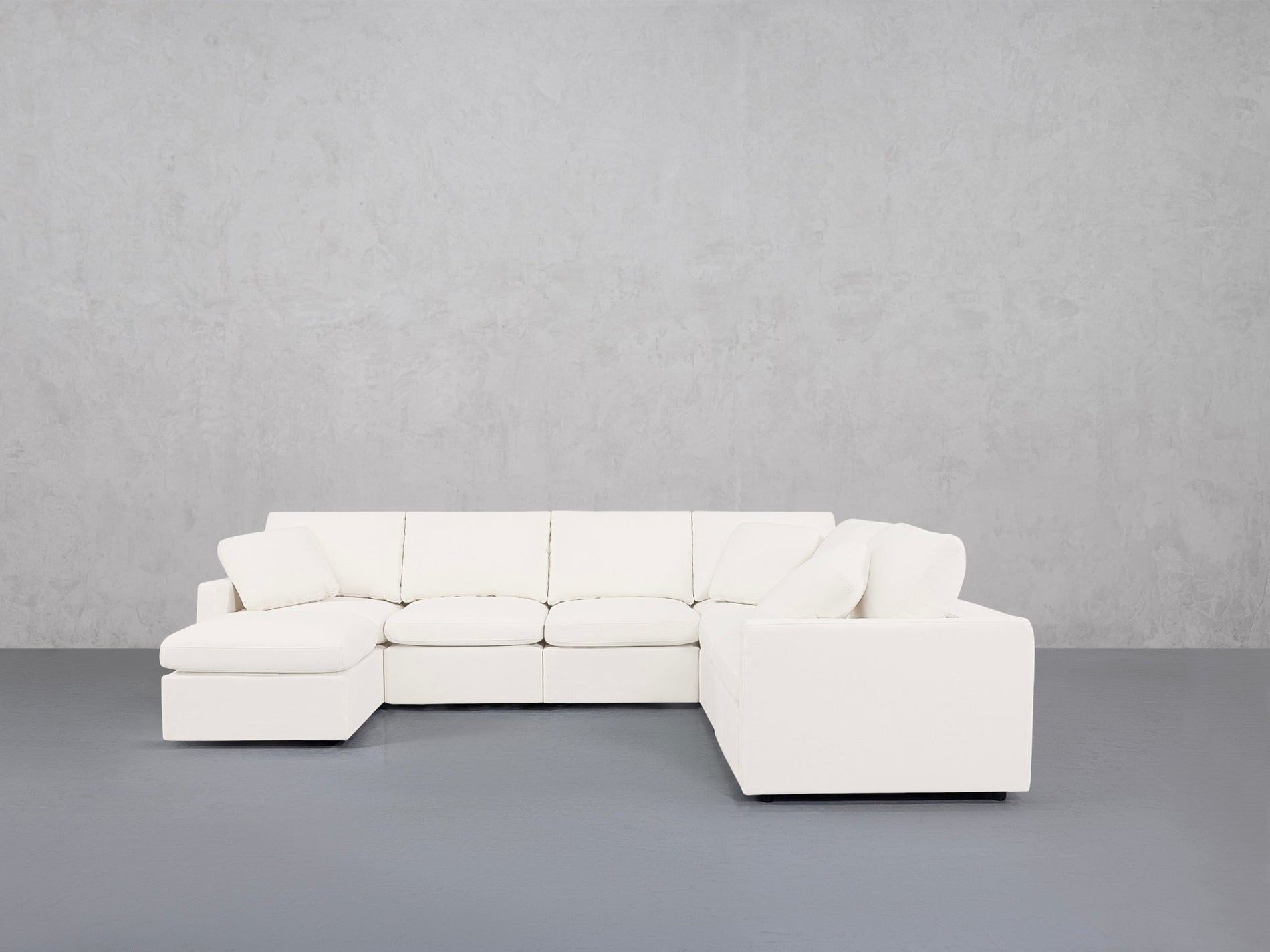 7-Seat Modular Chaise Corner Right Sectional (Thin Arms) - 7th Avenue