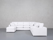 7-Seat Modular Chaise Corner Right Sectional (Thin Arms) - 7th Avenue