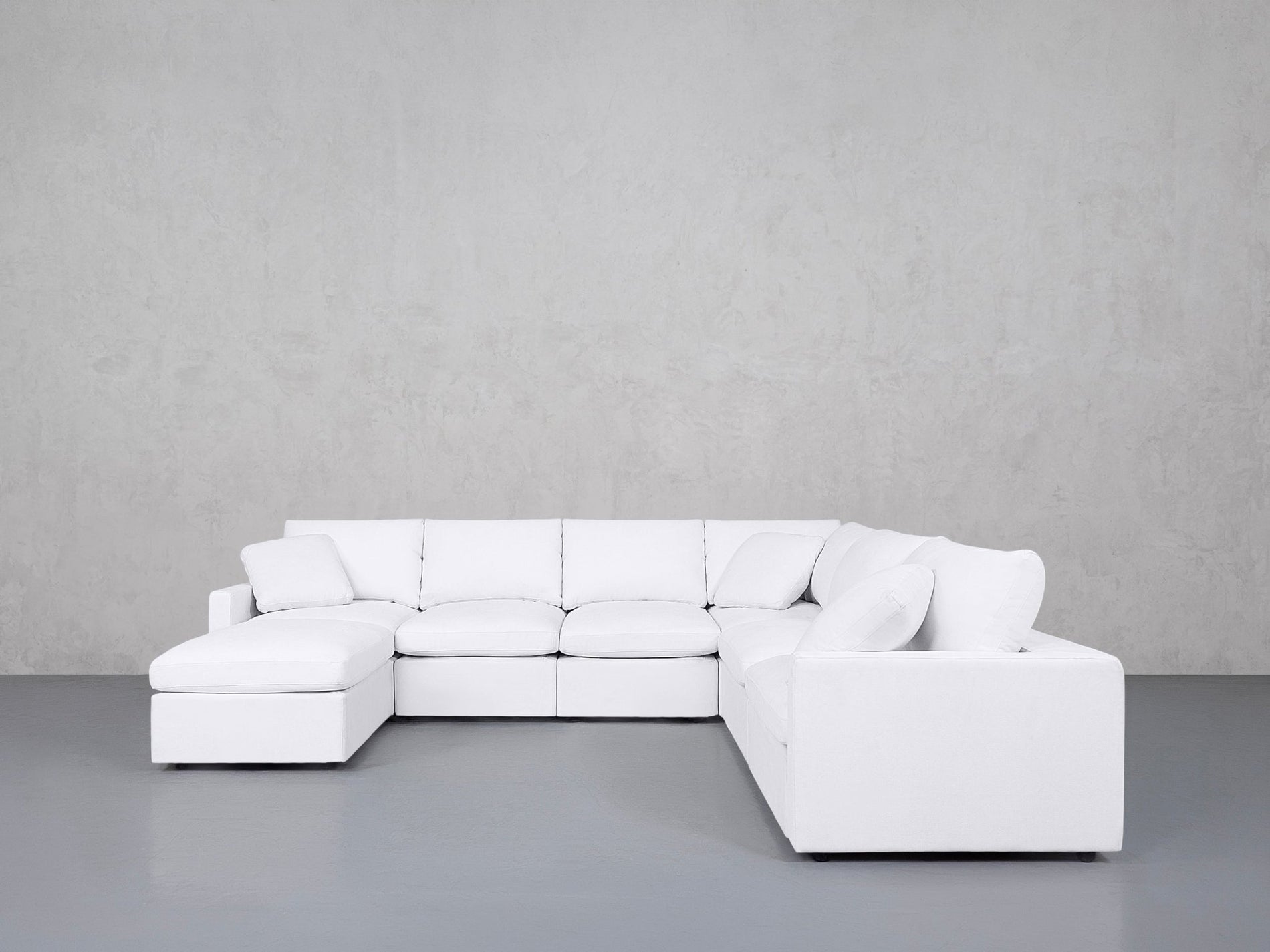 7-Seat Modular Chaise Corner Right Sectional (Thin Arms) - 7th Avenue