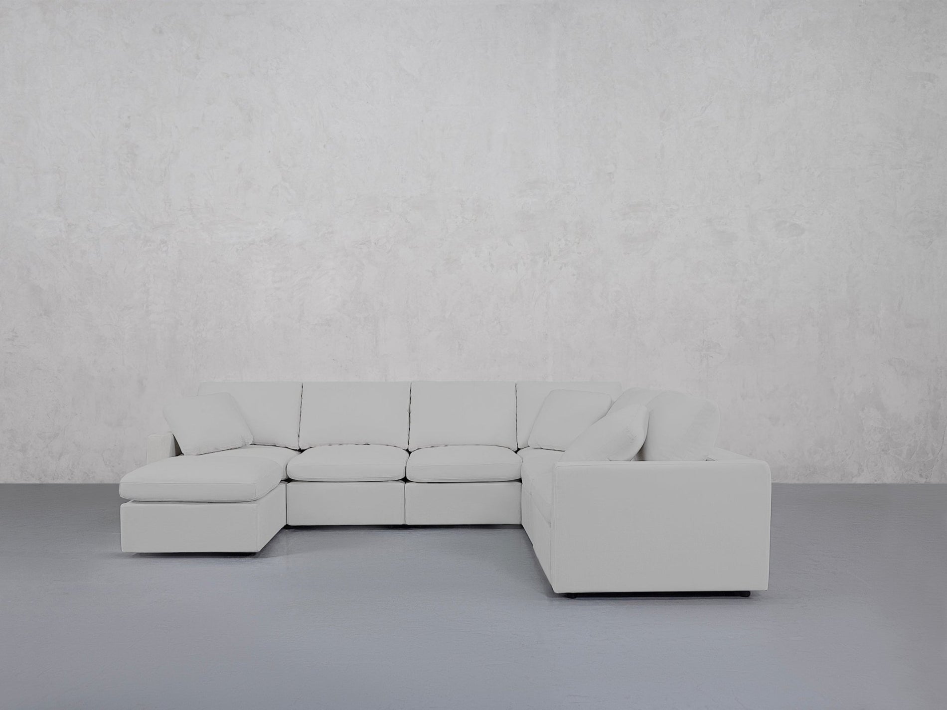 7-Seat Modular Chaise Corner Right Sectional (Thin Arms) - 7th Avenue