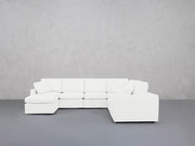 7-Seat Modular Chaise Corner Right Sectional (Thin Arms) - 7th Avenue