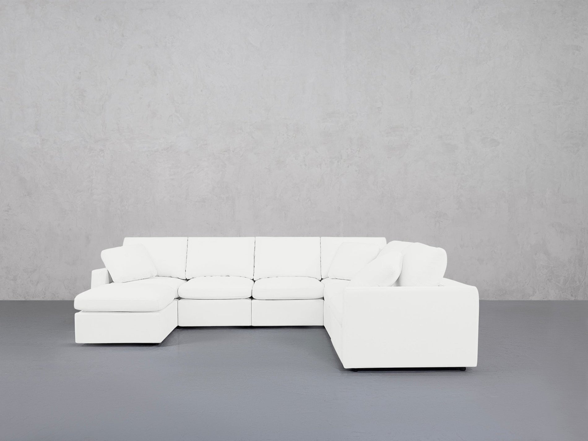 7-Seat Modular Chaise Corner Right Sectional (Thin Arms) - 7th Avenue