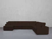 7-Seat Modular Chaise Corner Right Sectional (Thin Arms) - 7th Avenue