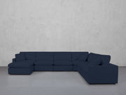 7-Seat Modular Chaise Corner Right Sectional (Thin Arms) - 7th Avenue
