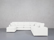 7-Seat Modular Chaise Corner Right Sectional (Thin Arms) - 7th Avenue