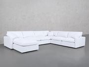 7-Seat Modular Chaise Corner Right Sectional (Thin Arms) - 7th Avenue